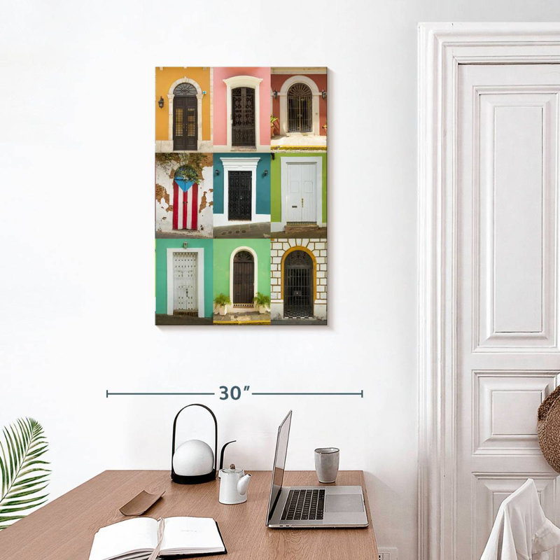 Doors In San Juan, 30" H x 20" W