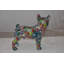 Statue carlin abstraite multicolore carlin taille: 13 po x 5 po x H 11 po