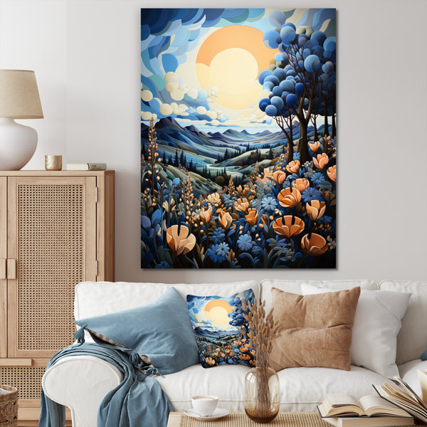 Red Barrel Studio® Bluebonnets Flower Blissful V On Canvas Print | Wayfair