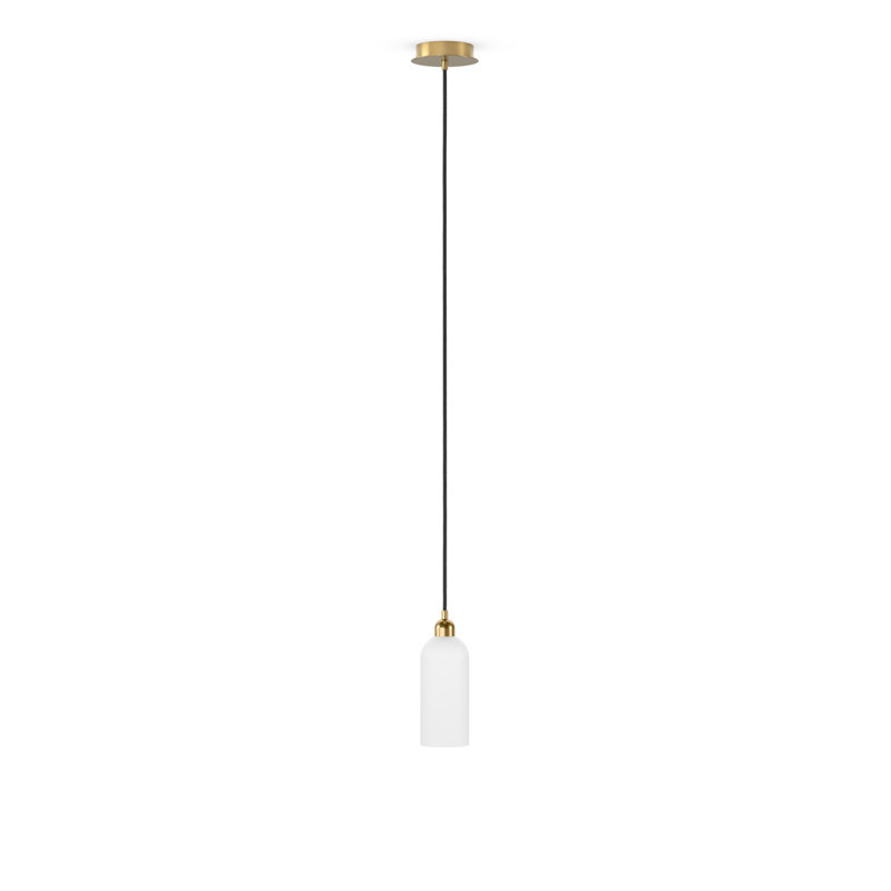 Odyssey 1 - Light Pendant, 13.82" H x 3.94" W x 3.94" D, Burnished Brass