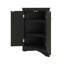Armoire de rangement triangulaire pour salle de bain avec tablettes réglables, modèle de plancher autoportant idéal pour la cuisine à domicile-920079256