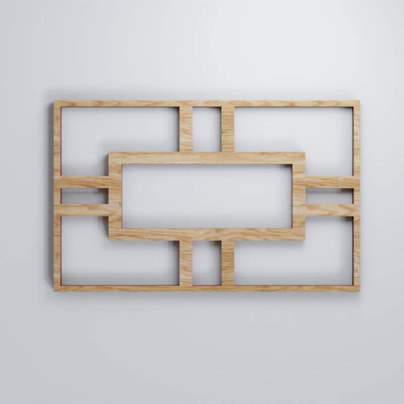 Panneaux muraux décoratifs en bois Hastings, Chêne rouge, H 23 3/8 po x l 15 1/2 po x P 3/8 po