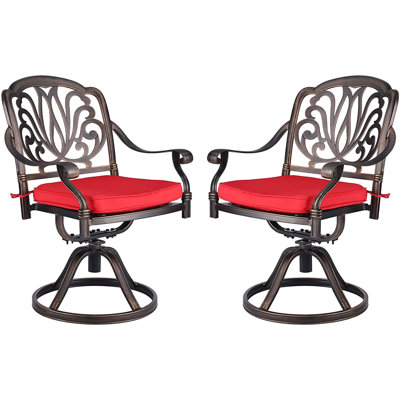 Chaise de patio avec coussin Akshara