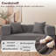 Convertible Sleeper Sofa With Removable Armrests, Corduroy Fabric Sofa Couch, No Assembly Required For Living Room, Dorm, Studio-225696806-219700385