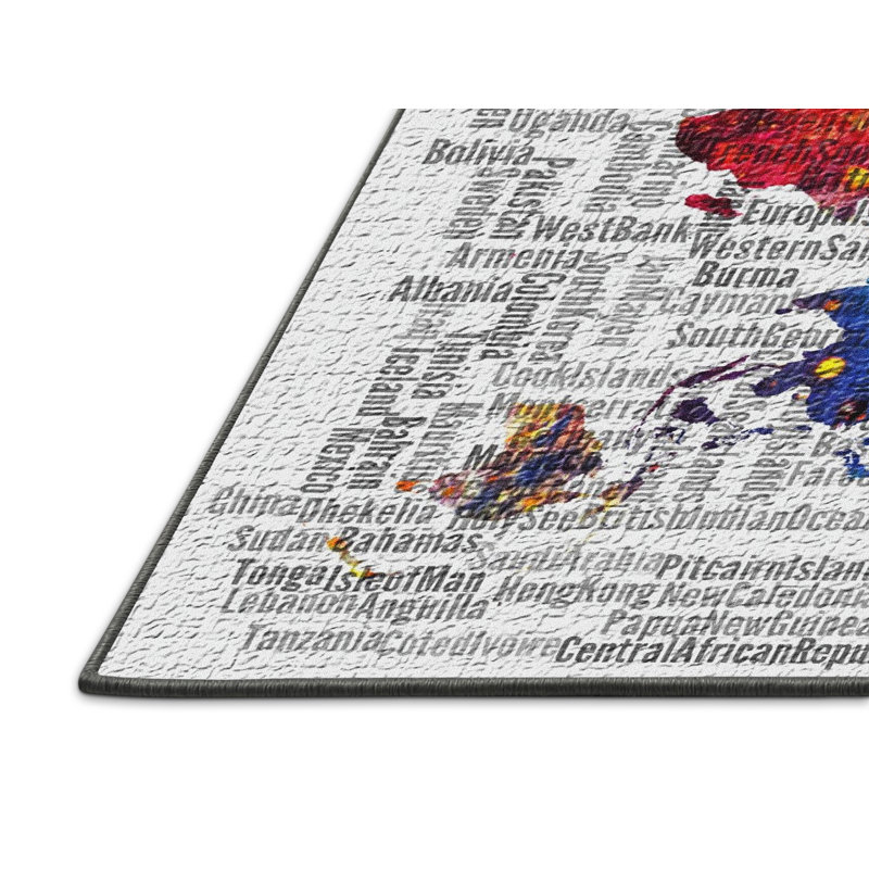 Tapis map of the world area, Rectangle 2 pi x 5 pi