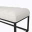 Banc rembourré à base en métal pour chambre à coucher pour entrée