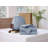  Bedsure Gingham Duvet Cover Set, 100% Washed Cotton Duvet Cover Queen, PureWoven with Reversible Yarn‑Dyed Design & Double‑Stitch Craft（Set of 3）-125055402-125055403