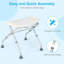 Height Adjustable Folding Portable Shower Seat