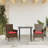  Patio Chairs With Cushions 2 Pcs Brown Poly Rattan-1711995087