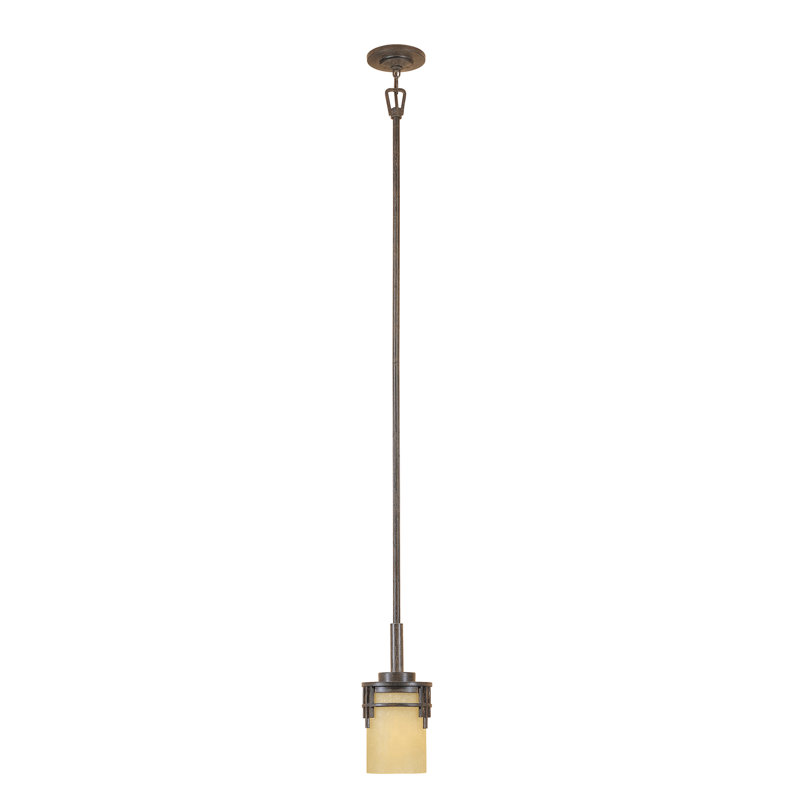 Caleigh 1 - Light Warm Mahogany Single Pendant