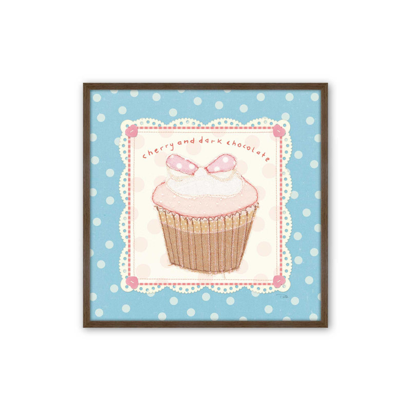 «Lil Cupcakes II» par Pela Studio, reproduction d'art, L 12 po x H 12 po, Brown, Impression encadrée