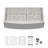 33" L x 20" W Farmhouse/Apron Kitchen Sink 60/40 Double Bowl Stainless Steel Kitchen Sinks with Sink Grid