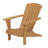 Outdoor Patio Teak Curveback Adirondack Chair