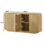 Dosseret de rangement en bois à 4 portes de 64,6 po de largeur-33036520