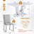Dining Table set with PU Leather Upholstered Chairs-1032008084-1027513274-1032008088