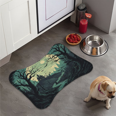 Spooky Trees - Tapis d'alimentation en os 1 pièce