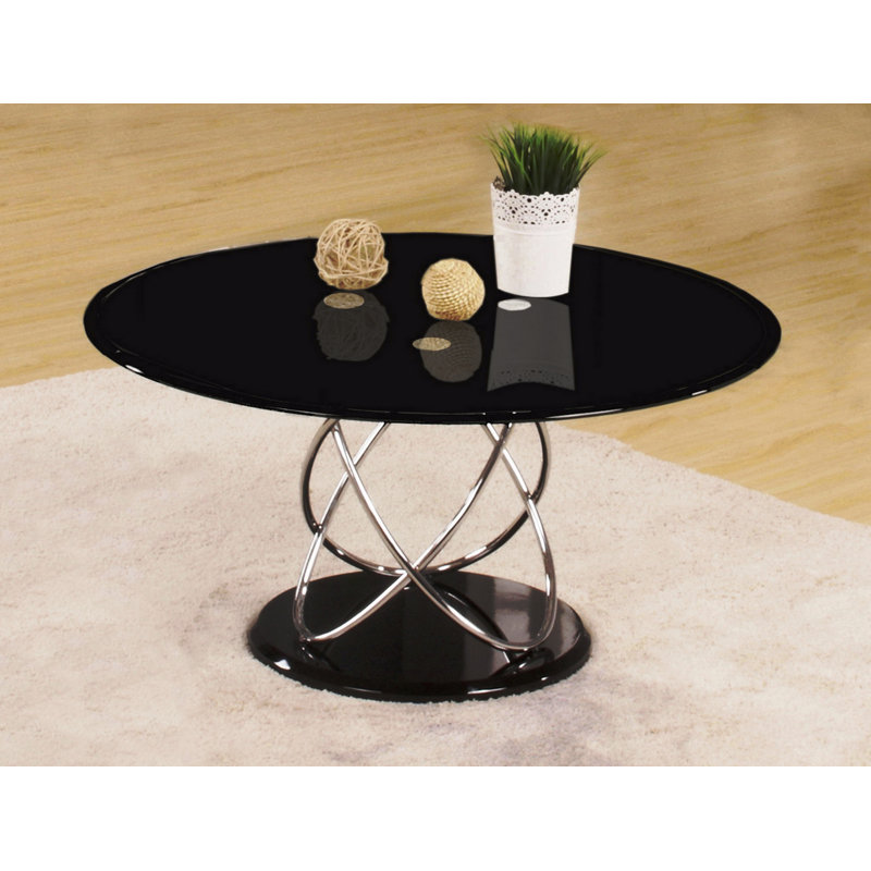 Leif Solid Coffee Table, Black