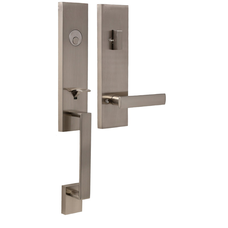 Weslock Single Cylinder Complete Dummy Entry Set, Satin Nickel