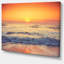 Yellow Cloudscape over Seashore - reproduction de photo sur toile tendue-25565644