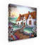 «English Cottage» par Dartis, reproduction sur toile tendue-25330193