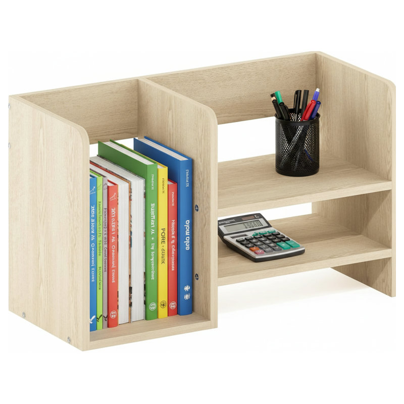 Organisateur de rangement de bureau moderne, Chêne