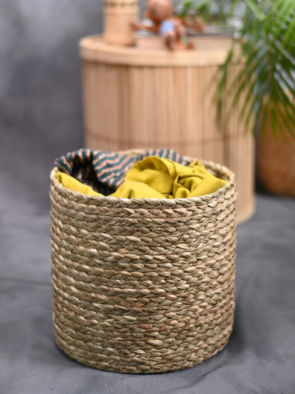 Handmade Seagrass Decorative Basket
