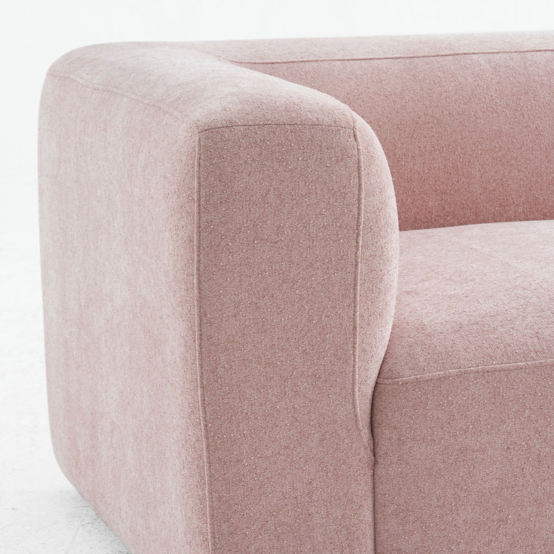 Canapé d'angle modulaire 2 pièces en bouclette