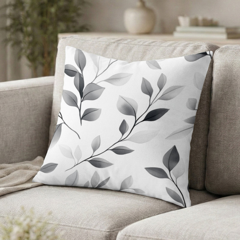 Coussin décoratif décoratif moderne - Coussin gris anthracite, H 20 po x l 20 po