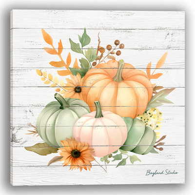 «Autumn Garden Gathering», art mural sur toile tendue