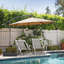 Mitsuye 120" Patio Cantilever Umbrella with Base, Offset Hanging Umbrella-1922198340