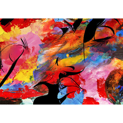 Papier peint abstrait - histoire d'amour