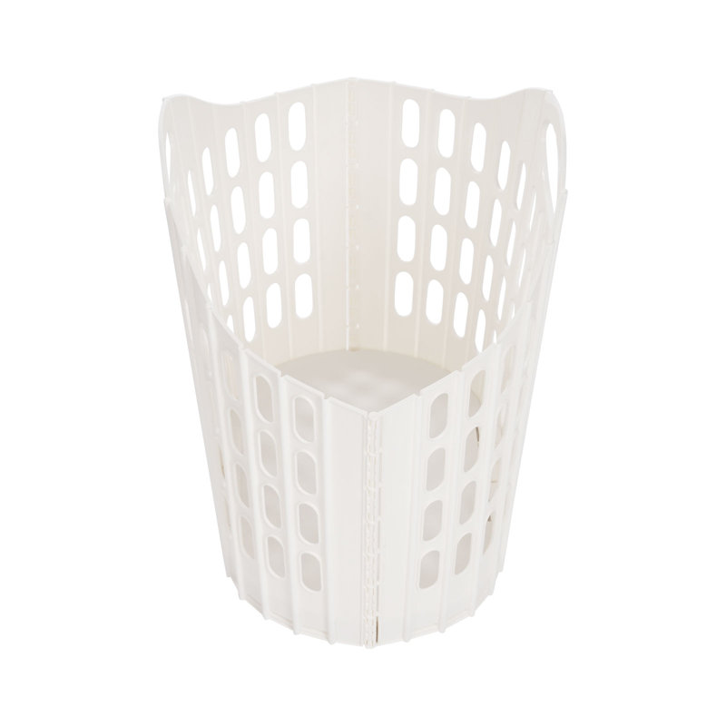 Foldable Laundry Hamper, White