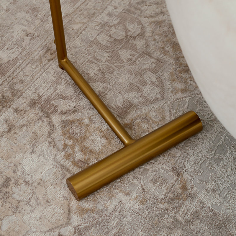 Burnished Brass 46'' Steel Pharmacy Floor Lamp