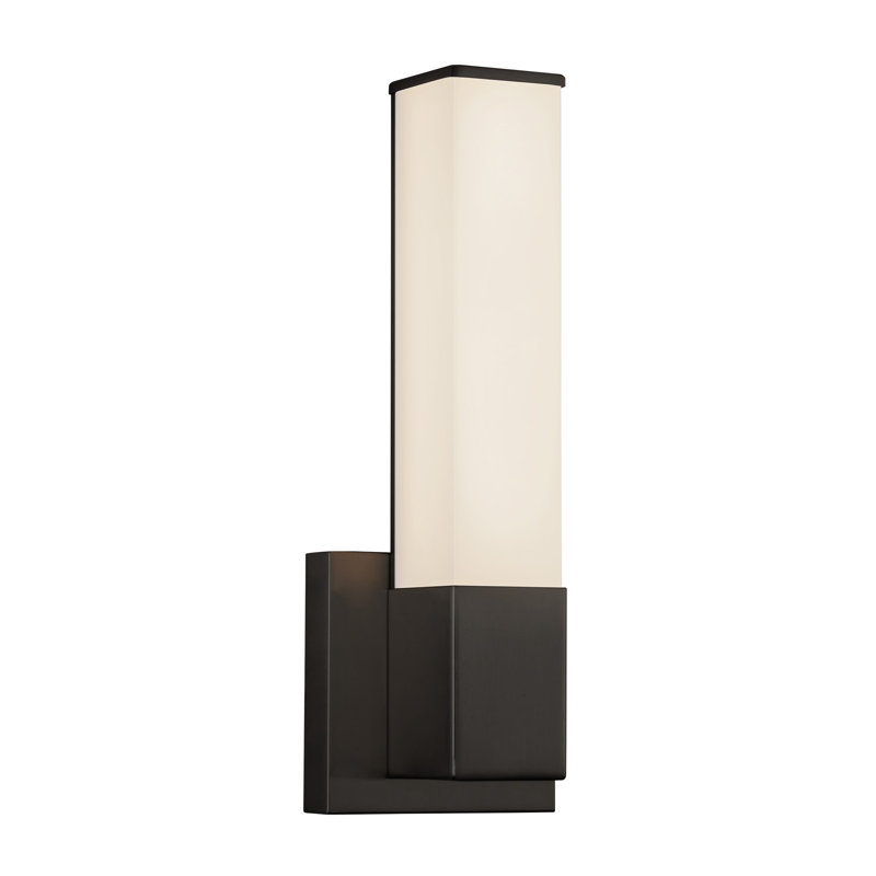 Vivi 14-in Black dimmable LED Wall Sconce, Matte Black