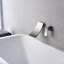 Robinet de baignoire mural moderne Sumerain, robinet de baignoire à poignée simple avec bec ajustable, nickel brossé