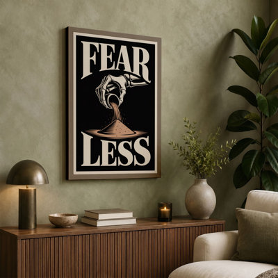 Fearless Typography - Wrapped Canvas