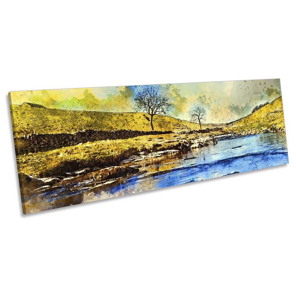 Yorkshire Dales Landscape - Wrapped Canvas Panoramic Print