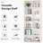 Narrow 12-Cube Modern Vertical Or Horizontal Bookcase Storage