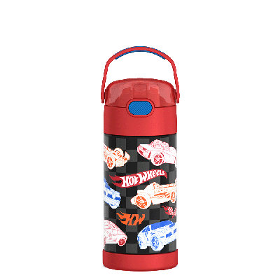 12oz. FUNtainer® Water Bottle w/ Straw - Hot Wheels