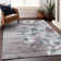 Premium Machine Washable Prisco Teal Rug