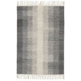 Ronan Ikat Grey Handwoven Wool Rug