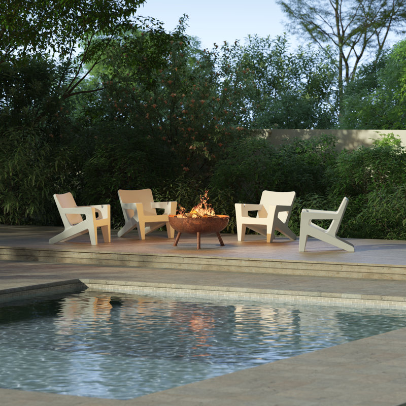 Bask Outdoor Lounge Chair, Sandstone