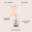 Lampe de table 20,5 "Galliano-924363281