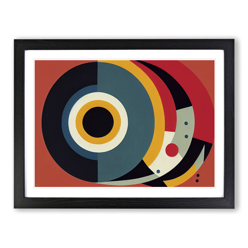 Boundless Abstract - Single Picture Frame Print, Black Framed, 46cm H x 64cm W x 2cm D
