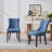 Linen Upholstered Solid Wood Dining Chairs (Set Of 2)-1677507606-1677507604