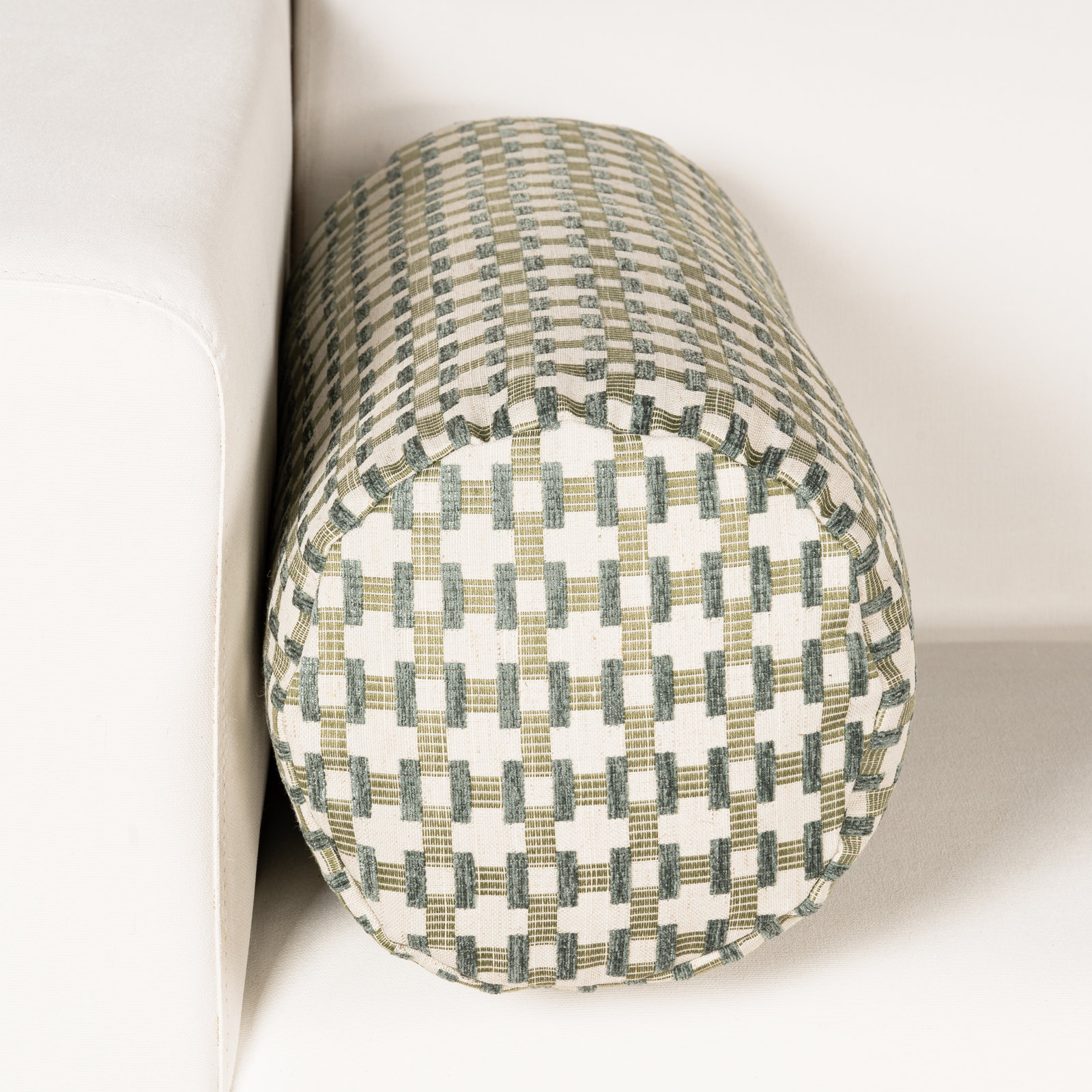 Siscovers 21" x 8" Pillow Cover & Insert, Green Geometric