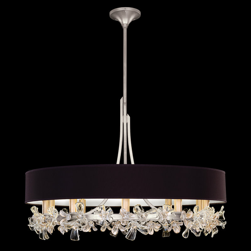 Azu 10 - Light Chandelier, Silver, Black