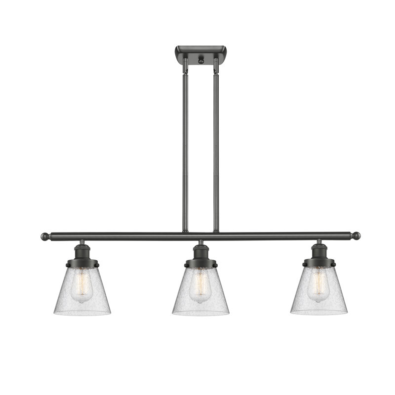 Wilmoth 3 - Light Kitchen Island Pendant, Seedy, No Bulb Included, Oil Rubbed Bronze