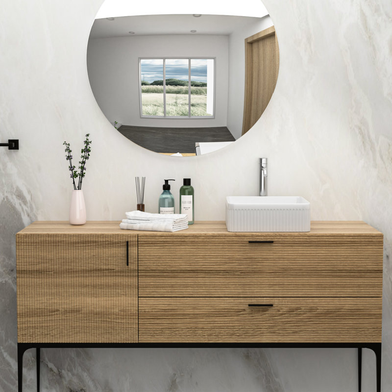 15.54"x15.54" Ceramic Square Bathroom Sink - White, Low Water Absorption, Elegant For Home, Restaurant, Office White Vessel Stain , Contemporary