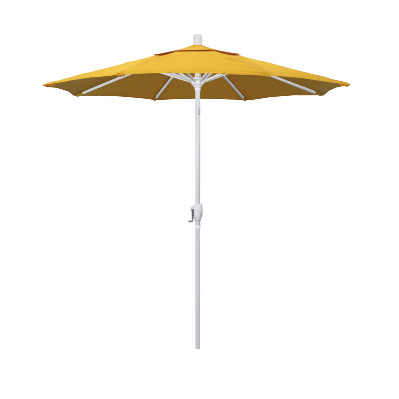 Parasol sunbrella de marché 7,5' Wallach, Toile Sunbrella® jaune tournesol